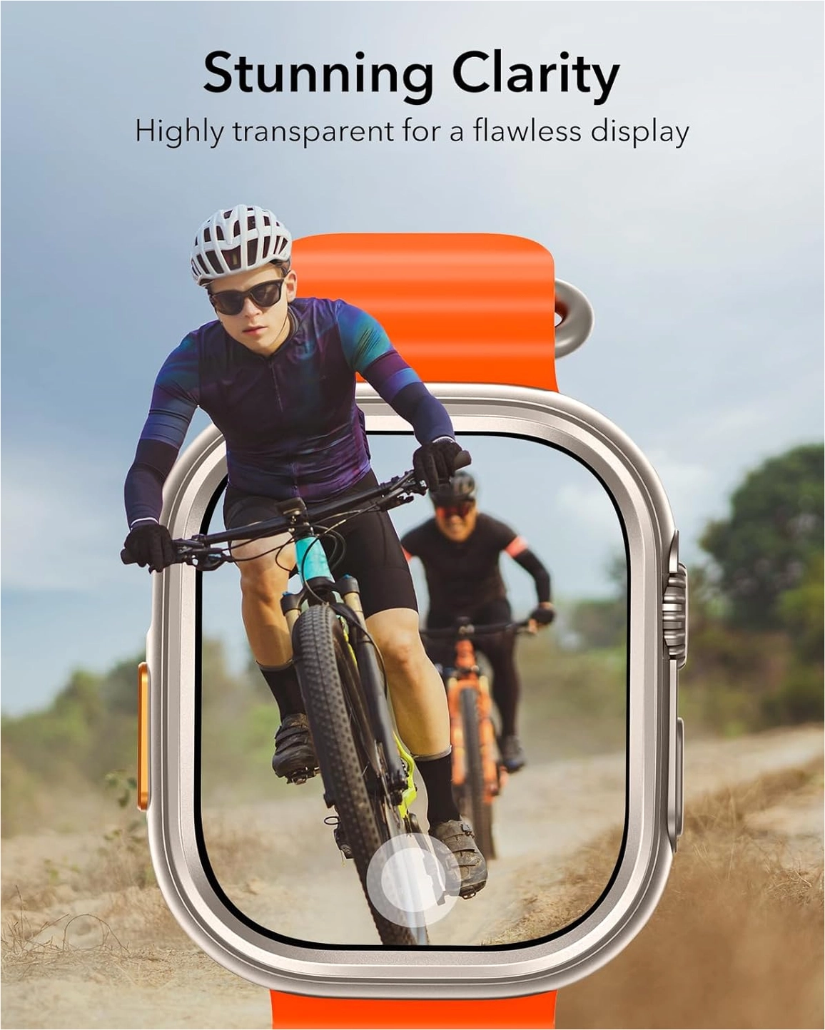 ESR - Apple Watch Ultra 3/2/1 Hoesje - met 2-Pack Screen Protector - Titanium afbeelding 8