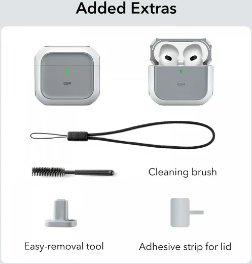 ESR Halolock Orbit Hybrid AirPods 4 (2024) Hoesje MagSafe Paars afbeelding 9