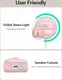 ESR HaloLock Pulse Magnetic Lock AirPods 4 (2024) Hoesje MagSafe Roze afbeelding 5