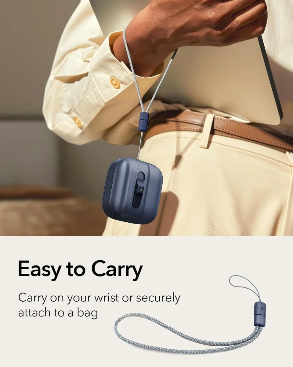 ESR HaloLock Pulse Magnetic Lock AirPods 4 (2024) Hoesje MagSafe Blauw afbeelding 8