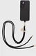 Guess 4G Metal Charm Universeel Crossbody Touw Telefoonkoord Zwart afbeelding 2