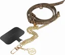 Guess 4G Metal Charm Universeel Crossbody Telefoonkoord Bruin/Goud