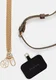 Guess 4G Metal Charm Universeel Crossbody Telefoonkoord Bruin/Goud afbeelding 6