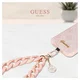Guess 4G Charm Wrist Chain Hand Strap Universeel Telefoonkoord / Polsband Roze afbeelding 2