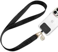 Guess Universeel Crossbody Nylon Telefoonkoord Zwart afbeelding