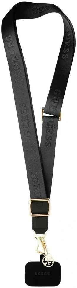Guess Universeel Crossbody Nylon Telefoonkoord Zwart afbeelding 2