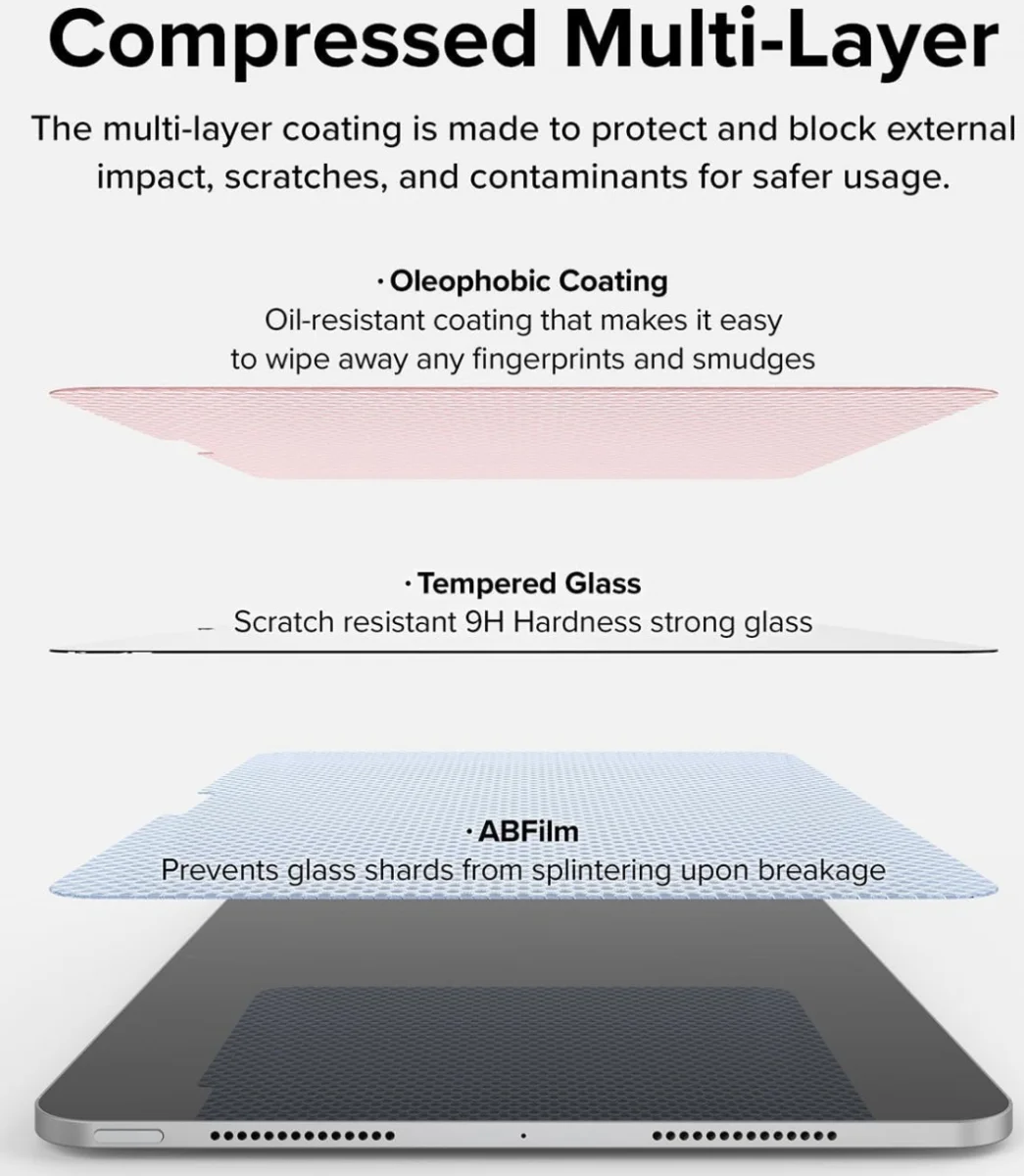 Ringke Easy Slide iPad Pro 13 (2024/2025) Screen Protector met Jig afbeelding 7