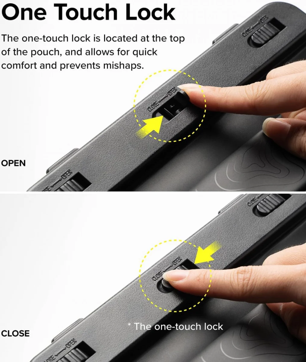 Ringke Waterproof Sling Bag Pouch - IPX8 Waterdichte Telefoonhoes Zwart afbeelding 6