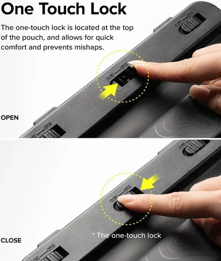 Ringke Waterproof Sling Bag Pouch - IPX8 Waterdichte Telefoonhoes Zwart afbeelding 6