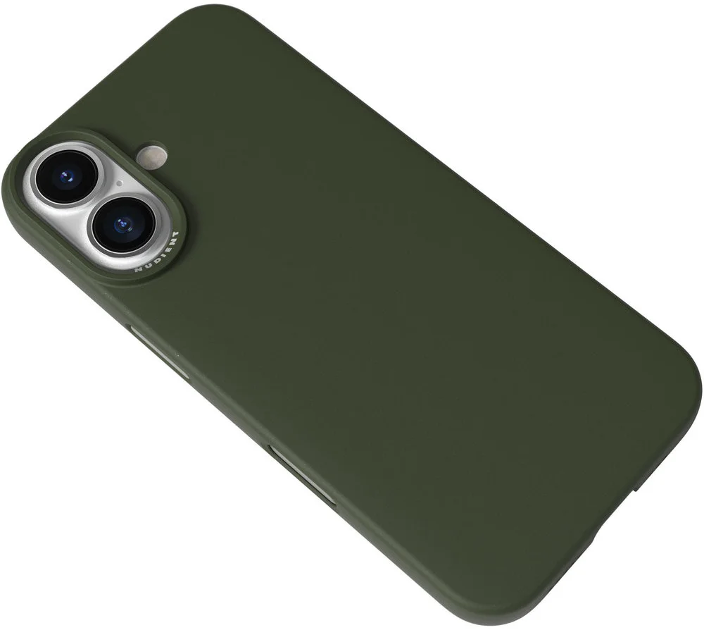 Nudient Thin Case V3 Apple iPhone 16 Hoesje MagSafe Groen afbeelding 6