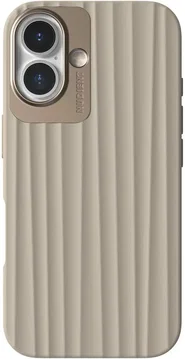 Nudient Bold Case Apple iPhone 16 Hoesje Siliconen met MagSafe Beige