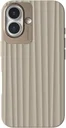 Nudient Bold Case Apple iPhone 16 Hoesje Siliconen met MagSafe Beige