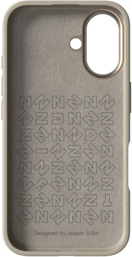 Nudient Bold Case Apple iPhone 16 Hoesje Siliconen met MagSafe Beige afbeelding 3