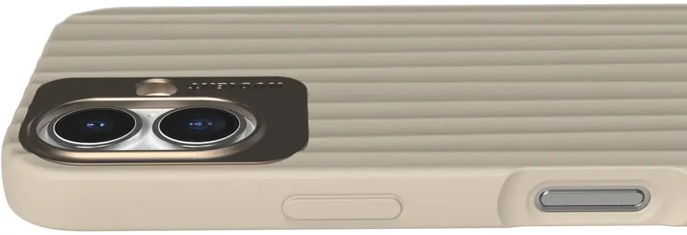 Nudient Bold Case Apple iPhone 16 Hoesje Siliconen met MagSafe Beige afbeelding 4