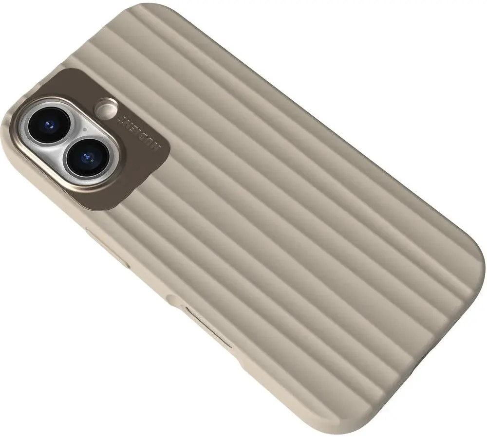 Nudient Bold Case Apple iPhone 16 Hoesje Siliconen met MagSafe Beige afbeelding 5