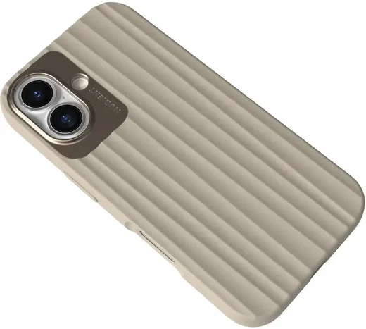 Nudient Bold Case Apple iPhone 16 Hoesje Siliconen met MagSafe Beige afbeelding 5