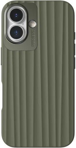 Nudient Bold Case Apple iPhone 16 Hoesje Siliconen met MagSafe Groen afbeelding 1