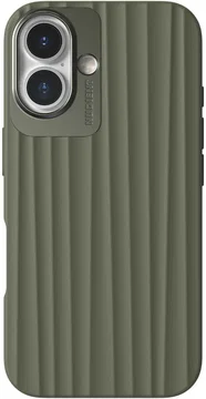 Nudient Bold Case Apple iPhone 16 Hoesje Siliconen met MagSafe Groen