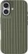 Nudient Bold Case Apple iPhone 16 Hoesje Siliconen met MagSafe Groen
