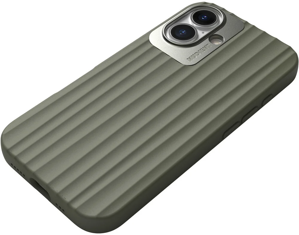 Nudient Bold Case Apple iPhone 16 Hoesje Siliconen met MagSafe Groen afbeelding 2