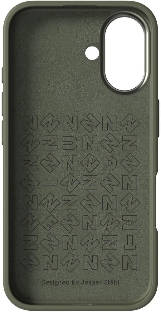 Nudient Bold Case Apple iPhone 16 Hoesje Siliconen met MagSafe Groen afbeelding 3