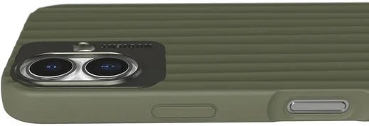Nudient Bold Case Apple iPhone 16 Hoesje Siliconen met MagSafe Groen afbeelding 4