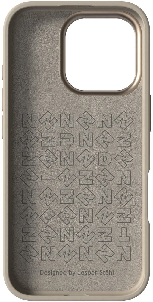 Nudient Bold Case Apple iPhone 16 Pro Hoesje Siliconen met MagSafe Beige afbeelding 3