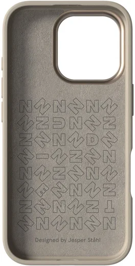 Nudient Bold Case Apple iPhone 16 Pro Hoesje Siliconen met MagSafe Beige afbeelding 3