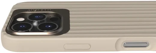 Nudient Bold Case Apple iPhone 16 Pro Hoesje Siliconen met MagSafe Beige afbeelding 4