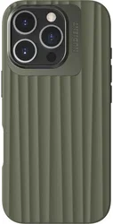Nudient Bold Case Apple iPhone 16 Pro Hoesje Siliconen met MagSafe Groen afbeelding