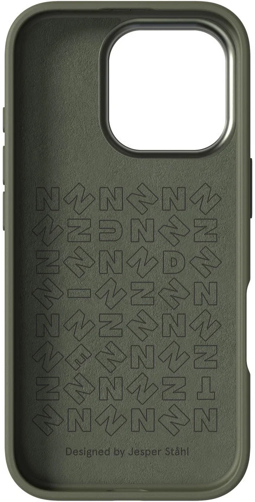 Nudient Bold Case Apple iPhone 16 Pro Hoesje Siliconen met MagSafe Groen afbeelding 2