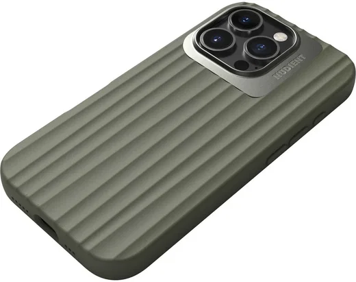 Nudient Bold Case Apple iPhone 16 Pro Hoesje Siliconen met MagSafe Groen afbeelding 3