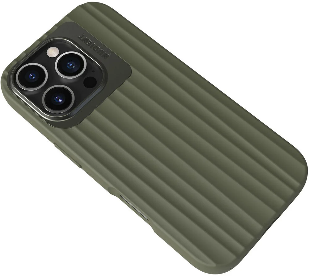 Nudient Bold Case Apple iPhone 16 Pro Hoesje Siliconen met MagSafe Groen afbeelding 5