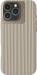 Nudient Bold Case Apple iPhone 16 Pro Max Hoesje Siliconen met MagSafe Beige afbeelding