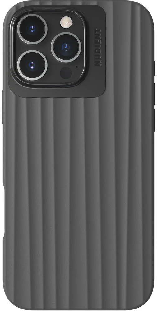 Nudient Bold Case Apple iPhone 16 Pro Max Hoesje Siliconen met MagSafe Zwart afbeelding 1