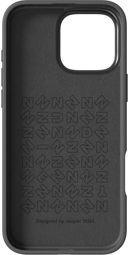 Nudient Bold Case Apple iPhone 16 Pro Max Hoesje Siliconen met MagSafe Zwart afbeelding 3