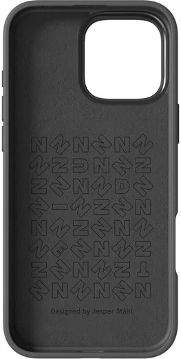 Nudient Bold Case Apple iPhone 16 Pro Max Hoesje Siliconen met MagSafe Zwart afbeelding 3