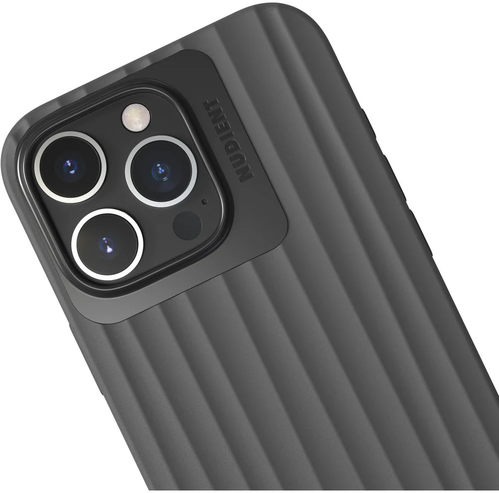 Nudient Bold Case Apple iPhone 16 Pro Max Hoesje Siliconen met MagSafe Zwart afbeelding 5