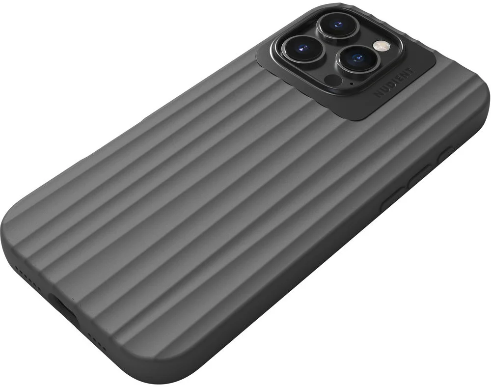 Nudient Bold Case Apple iPhone 16 Pro Max Hoesje Siliconen met MagSafe Zwart afbeelding 6