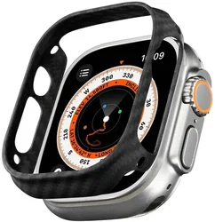 PITAKA Air Case - Apple Watch Ultra 3/2/1 Hoesje - Aramide Ultra Dun - Zwart afbeelding