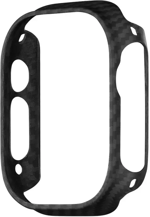 PITAKA Air Case - Apple Watch Ultra 3/2/1 Hoesje - Aramide Ultra Dun - Zwart afbeelding 2