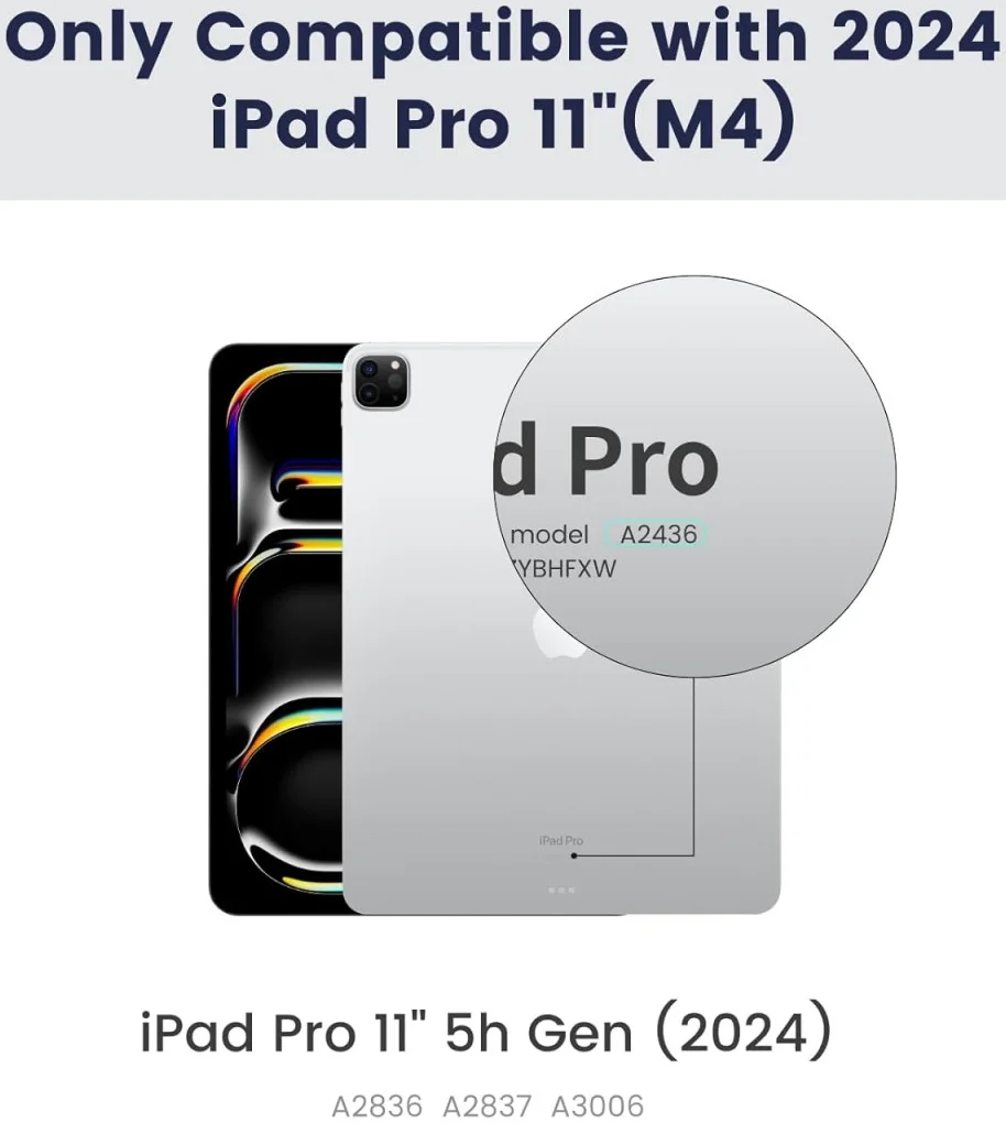 PITAKA MagEZ Folio 2 iPad Pro 11 (2024/2025) Hoes met Vouwbare Stand Zwart afbeelding 3