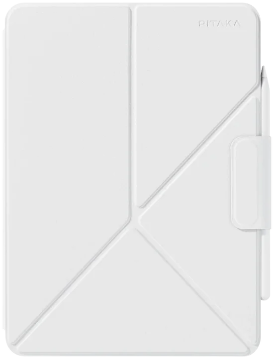PITAKA MagEZ Folio 2 Apple iPad Pro 13 (2024) Hoes met Vouwbare Stand Wit afbeelding 10