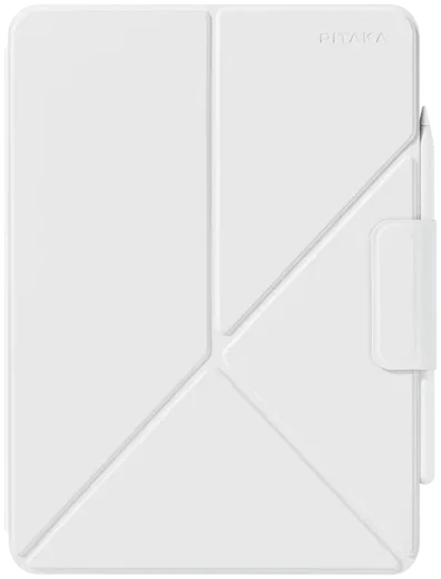 PITAKA MagEZ Folio 2 Apple iPad Pro 13 (2024) Hoes met Vouwbare Stand Wit afbeelding 10
