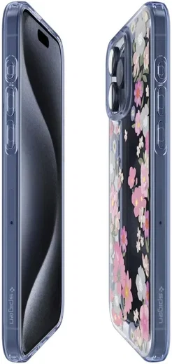 Spigen Liquid Crystal Apple iPhone 15 Pro Hoesje Back Cover Bloesem afbeelding 3
