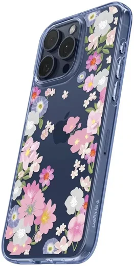 Spigen Liquid Crystal Apple iPhone 15 Pro Hoesje Back Cover Bloesem afbeelding 4