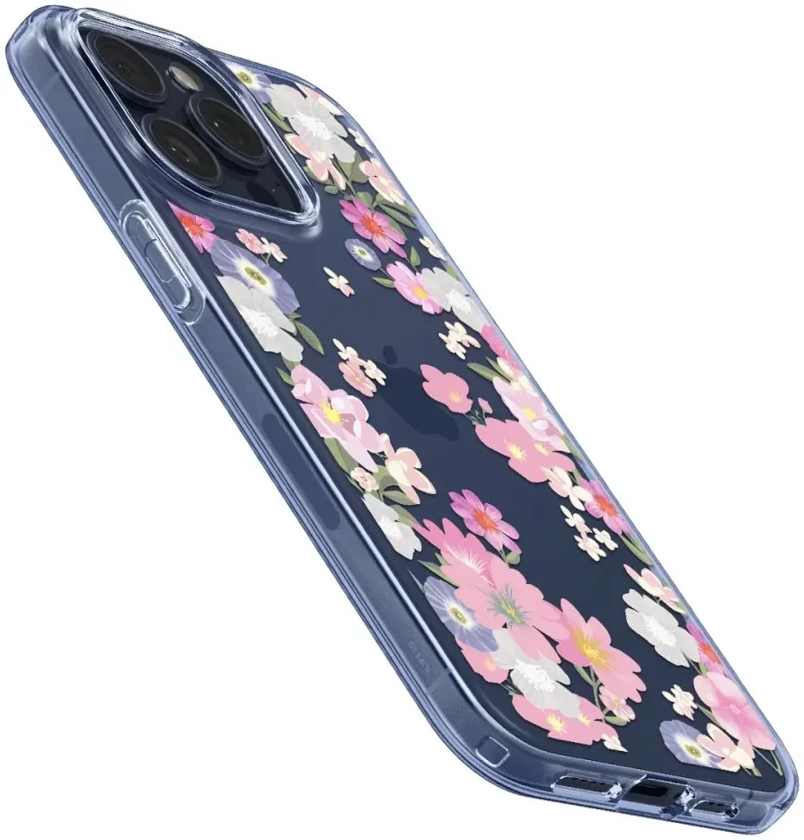 Spigen Liquid Crystal Apple iPhone 15 Pro Hoesje Back Cover Bloesem afbeelding 6