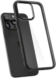 Spigen Crystal Hybrid Apple iPhone 15 Pro Hoesje Matte Zwart afbeelding