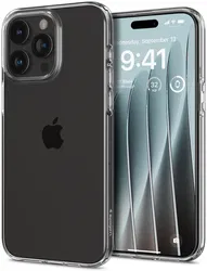 Spigen Crystal Flex Apple iPhone 15 Pro Max Hoesje Back Cover Transparant afbeelding