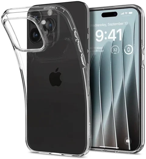 Spigen Crystal Flex Apple iPhone 15 Pro Max Hoesje Back Cover Transparant afbeelding 3